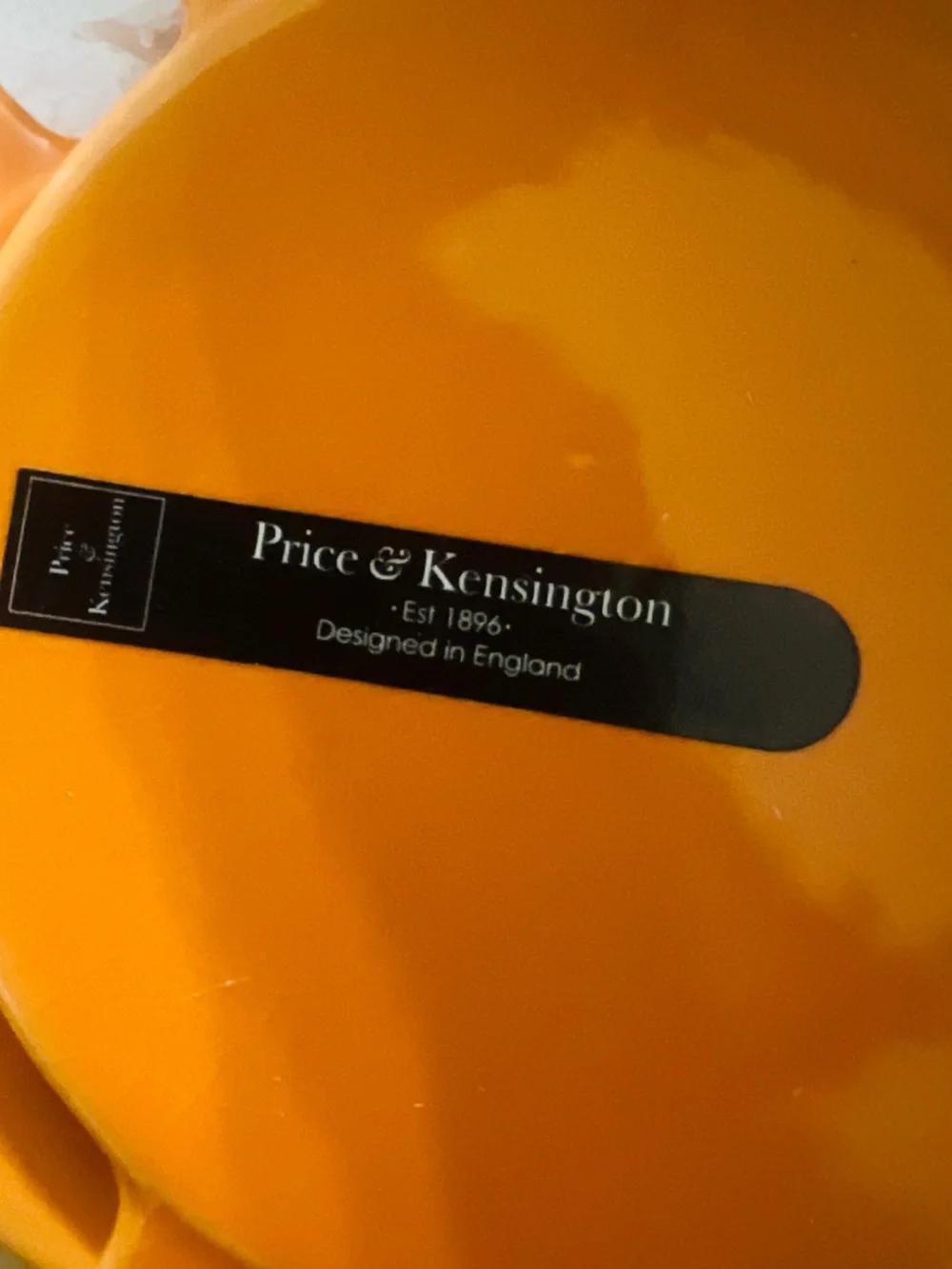 Vintage Price& Kensington Bright Orange Ceramic Teapot and mug